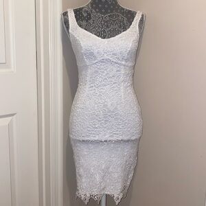 Guess white bodycon dress size 2 NWOT